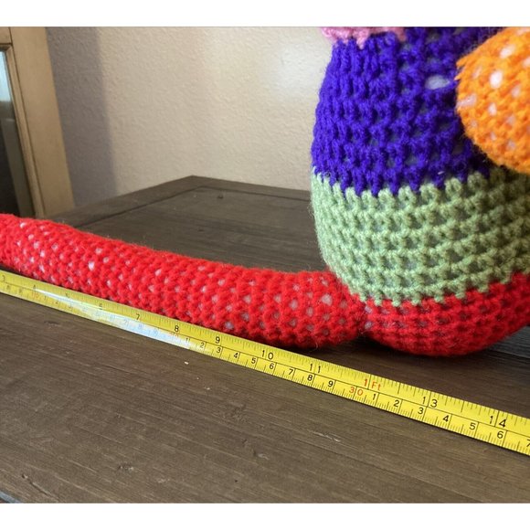 Crochet Rainbow Monkey 10” Inches Tall hobbyist - Picture 8 of 10